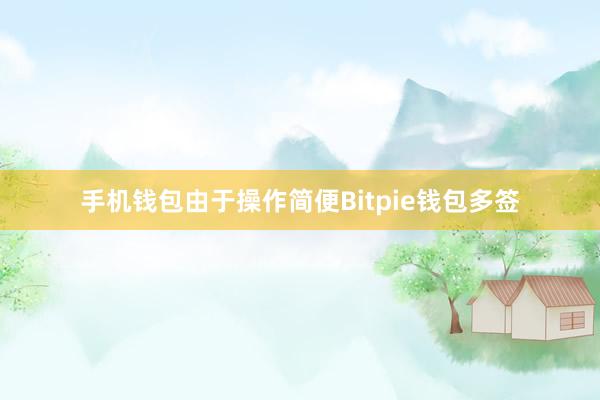 手机钱包由于操作简便Bitpie钱包多签