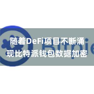 随着DeFi项目不断涌现比特派钱包数据加密